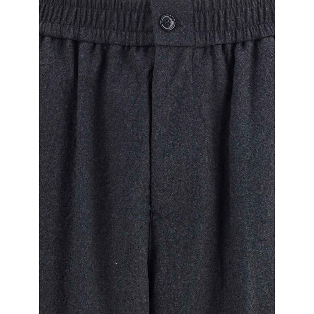 Giorgio Armani Virgin Wool Flannel Pants