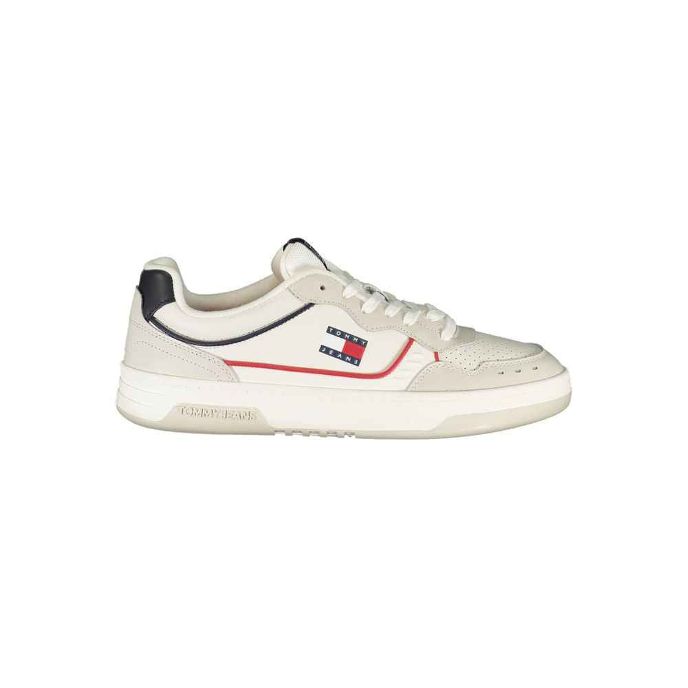 Tommy Hilfiger White Leather Men Sneaker
