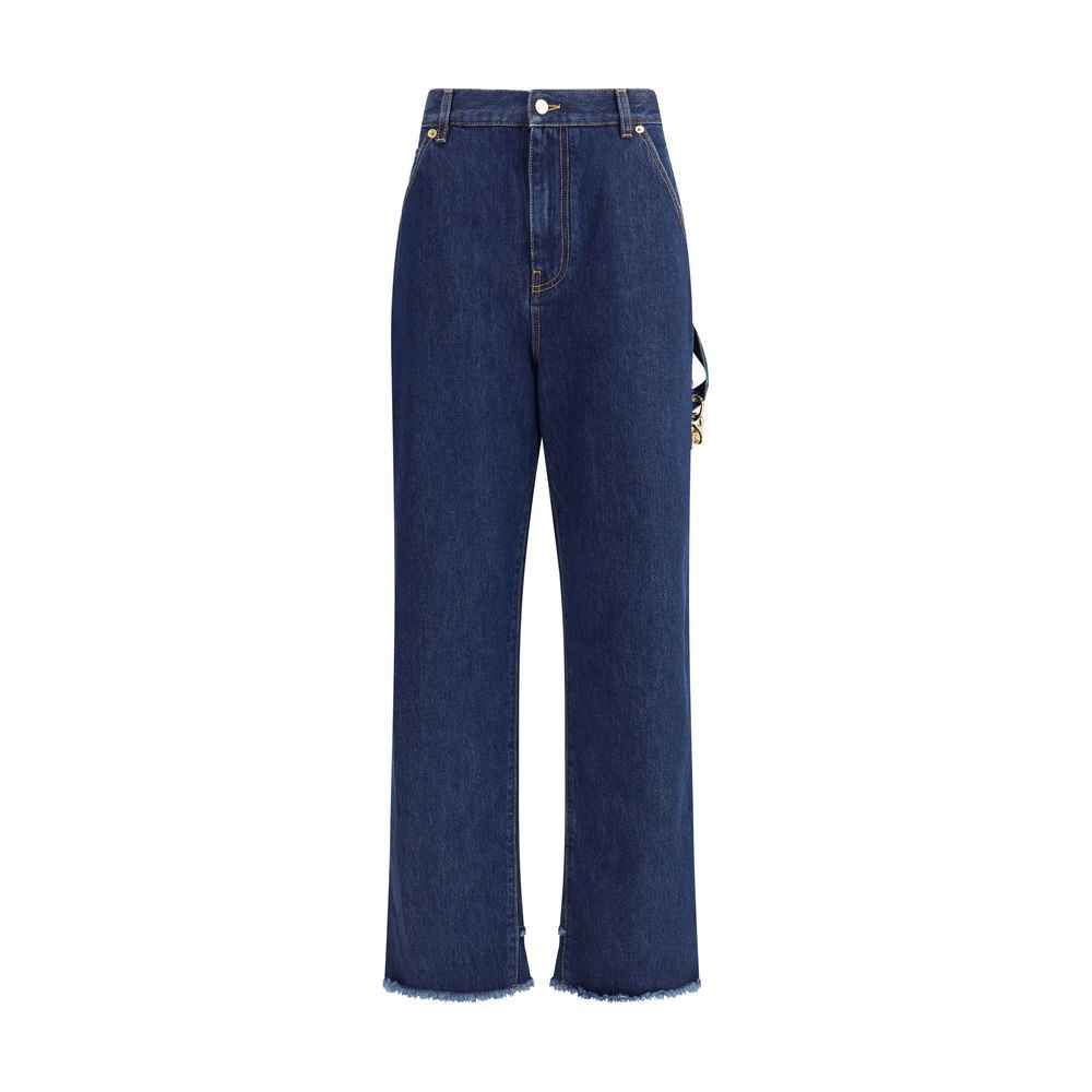 Darkpark Blue Cotton Jeans Denim