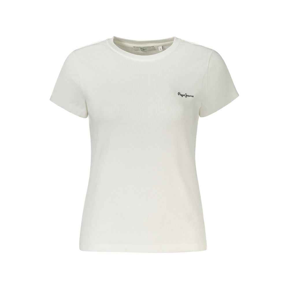 Pepe Jeans White Cotton Women T-Shirt