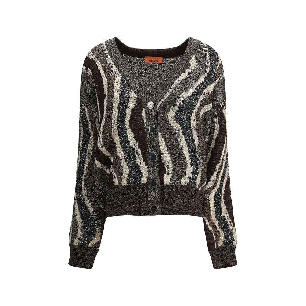 Missoni Wave pattern boxy Cardigan