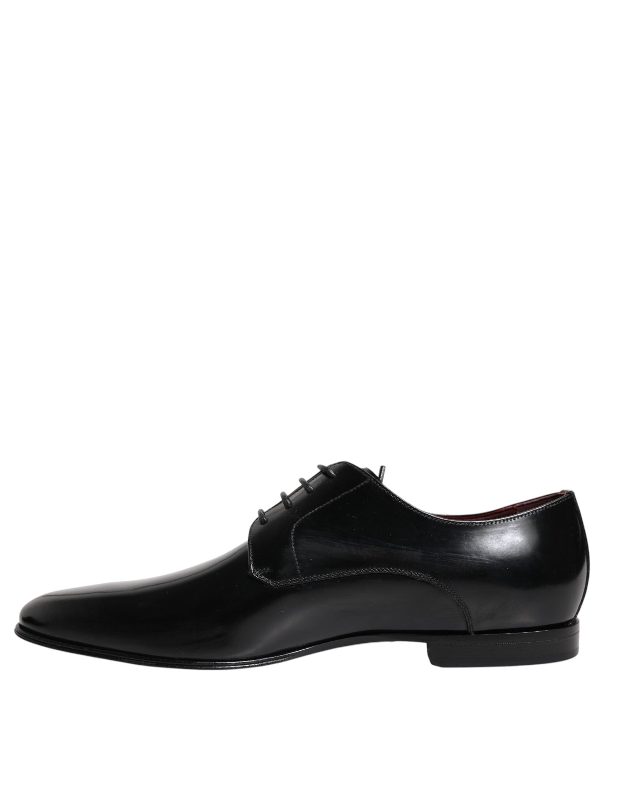 Dolce & Gabbana Men Dress Black Calfskin Leather Derby Shoes