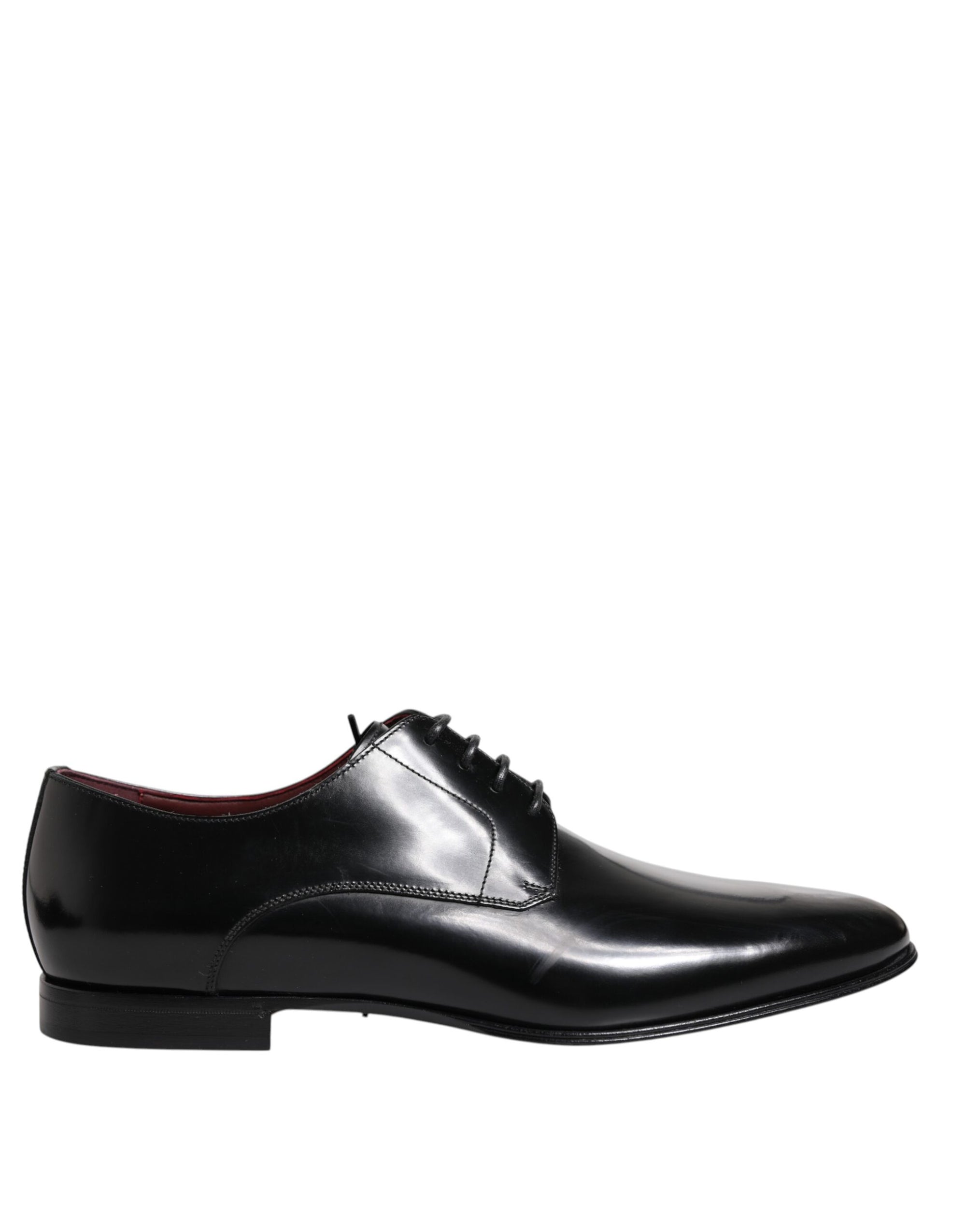 Dolce & Gabbana Men Dress Black Calfskin Leather Derby Shoes