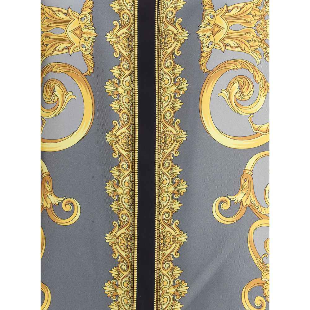 Versace Silk Cheetah Foulard Shirt