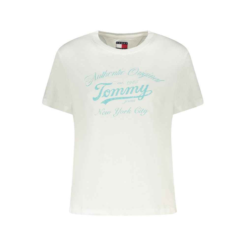 Tommy Hilfiger White Cotton Women T-Shirt