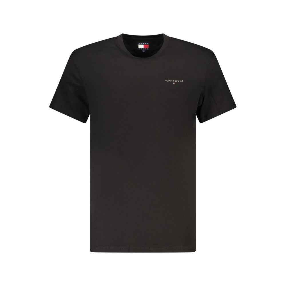 Tommy Hilfiger Black Cotton Men T-Shirt