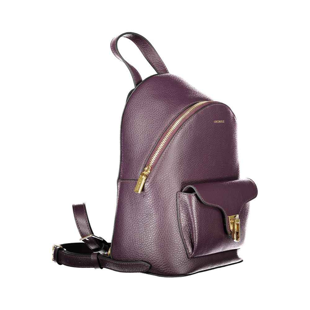 Coccinelle Purple Leather Women Backpack