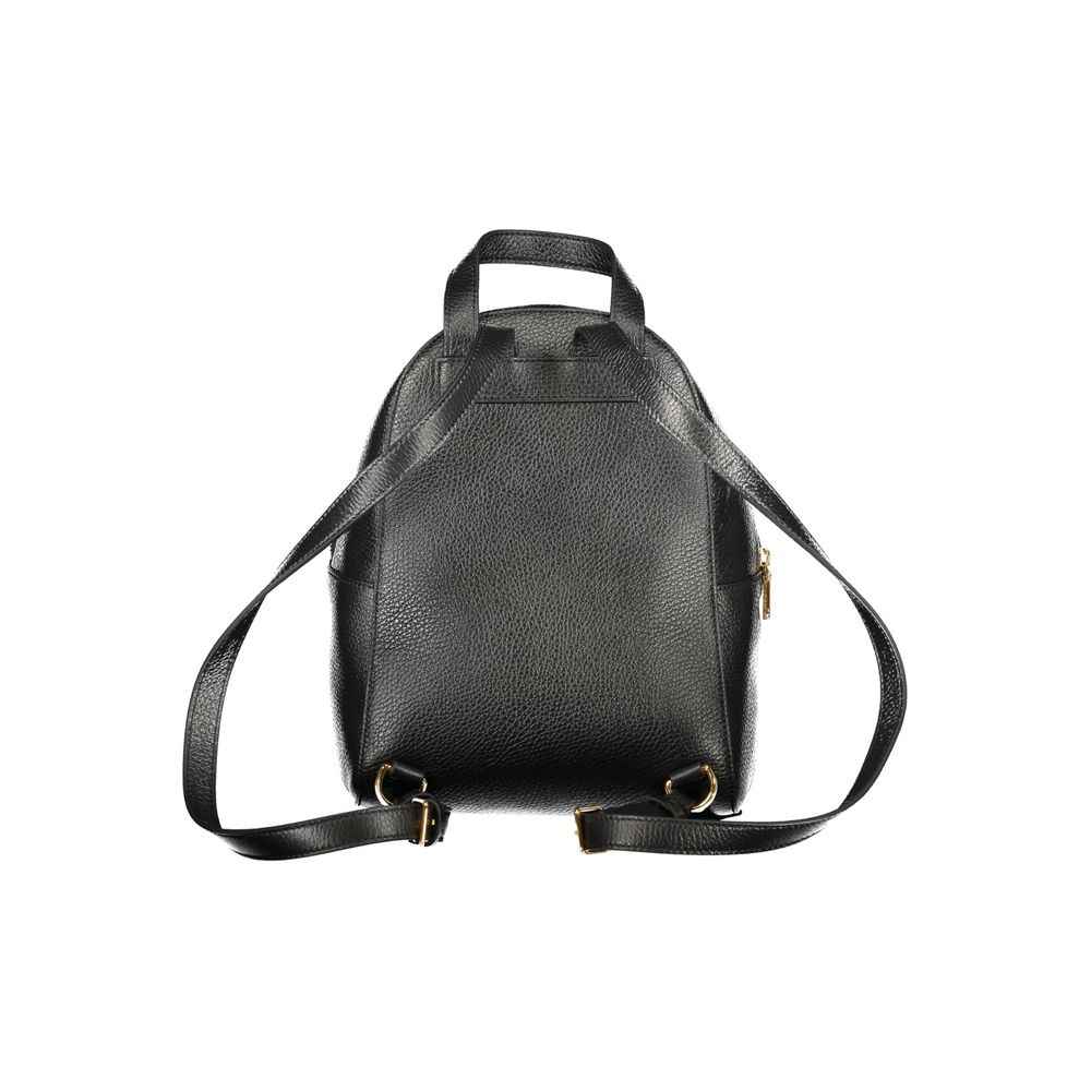 Coccinelle Black Leather Women Backpack