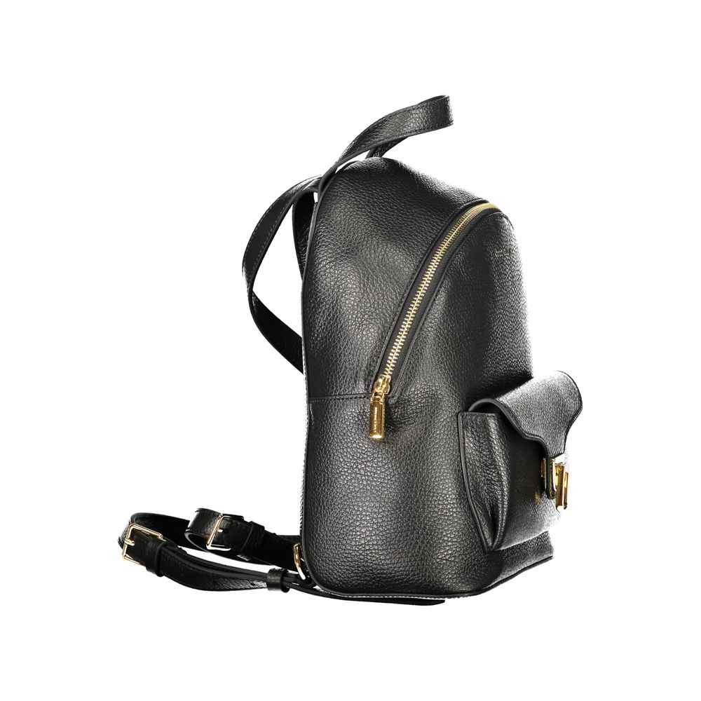 Coccinelle Black Leather Women Backpack