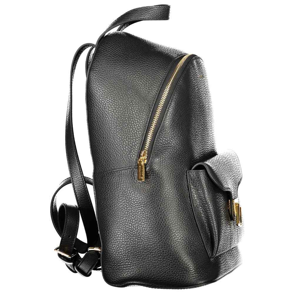 Coccinelle Black Leather Women Backpack