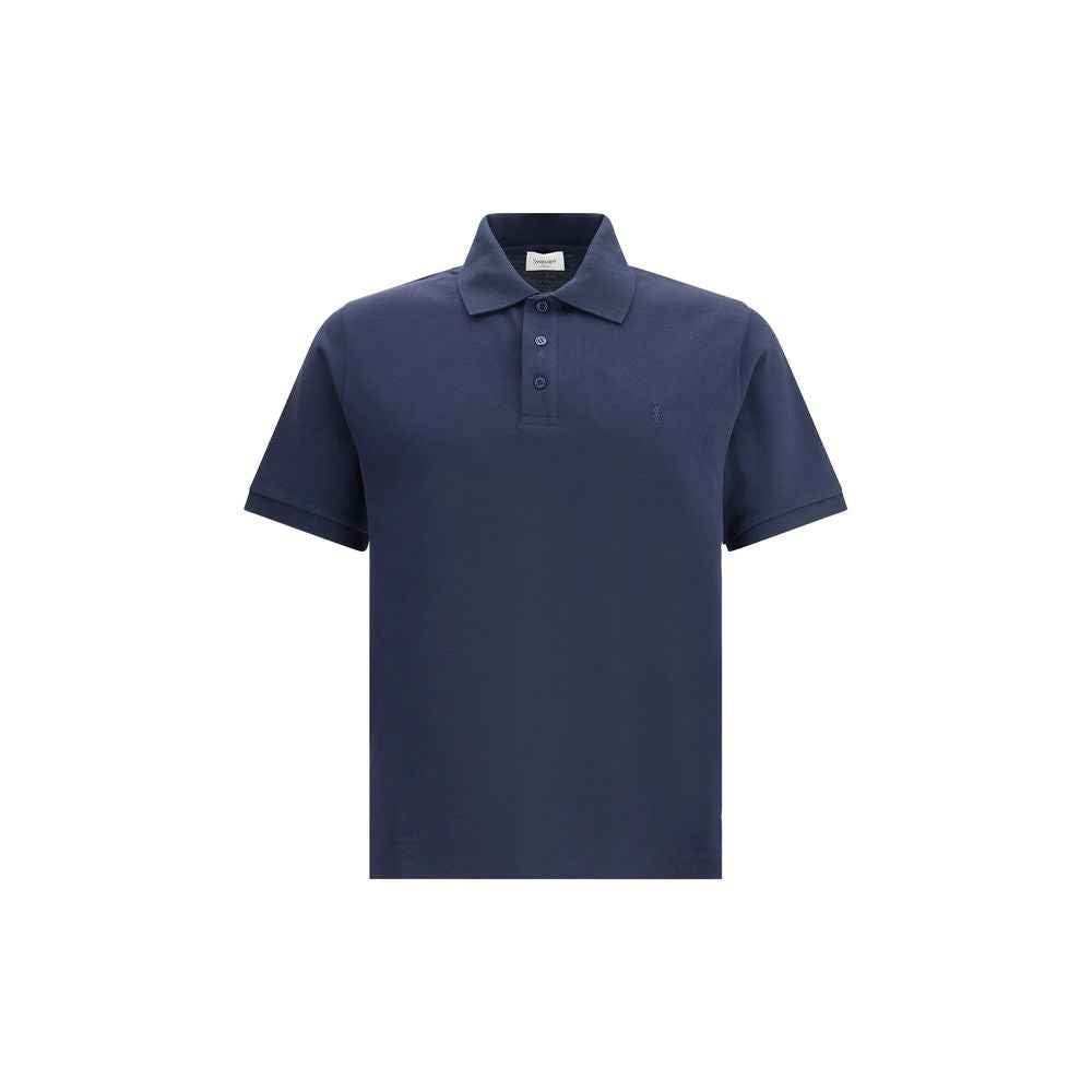 Saint Laurent Cassandre cotton polo Shirt
