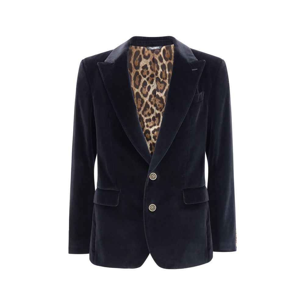 Dolce & Gabbana Velvet Sicily Blazer