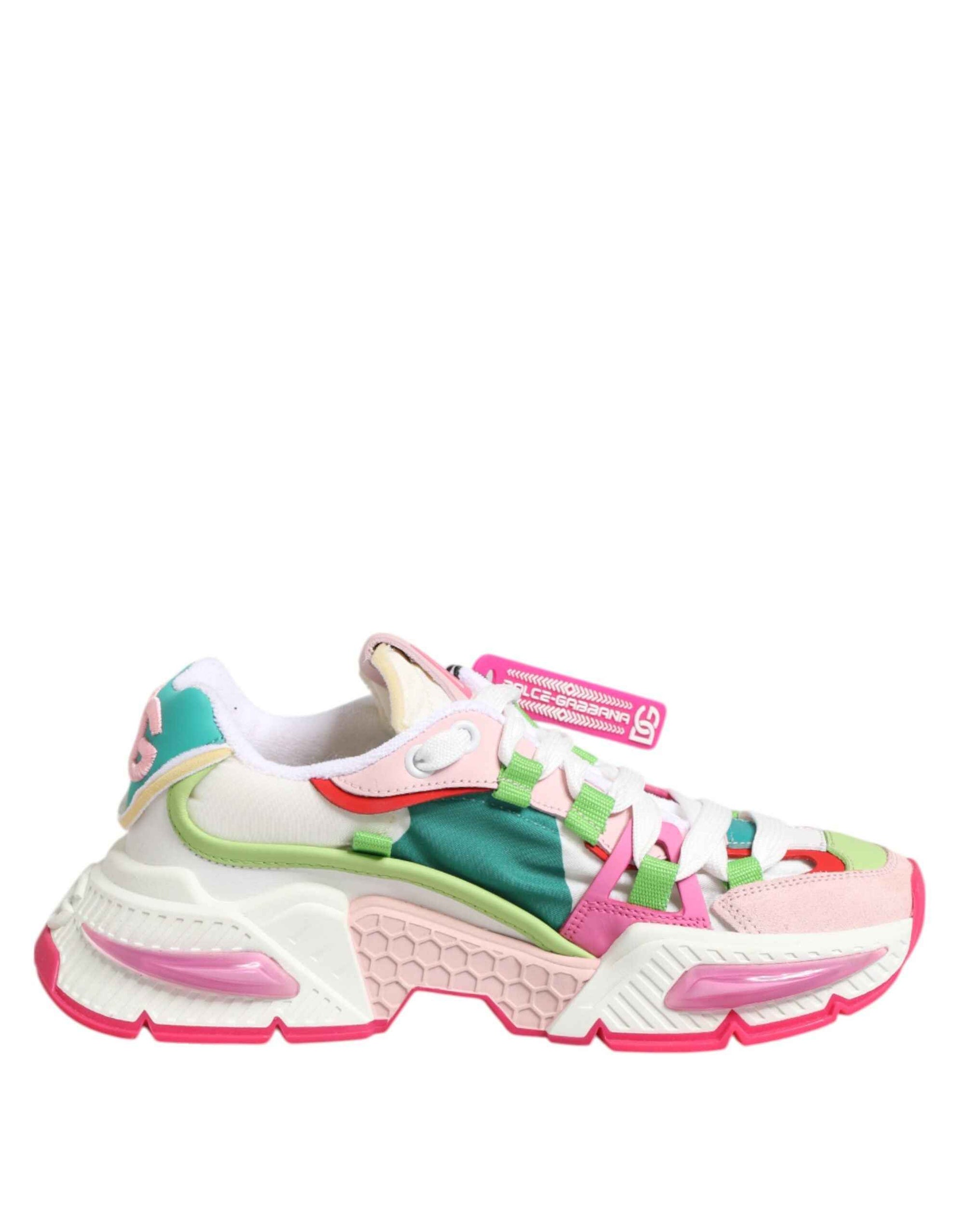 Dolce & Gabbana Multicolor Leather Airmaster Low Top Sneaker Shoes