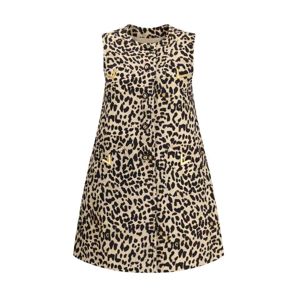 Valentino Leopard-print long Vest