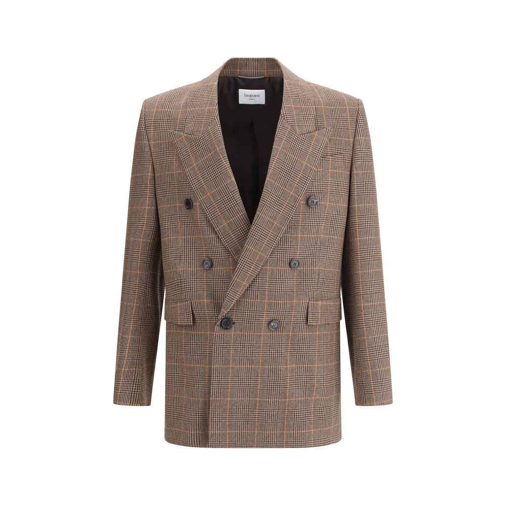 Saint Laurent Prince de Galles wool Blazer