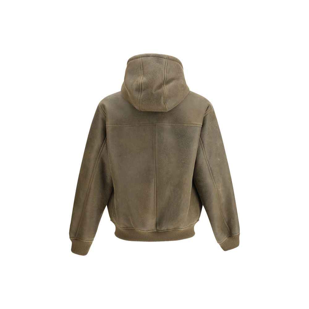 Emporio Armani Leather bomber Jacket