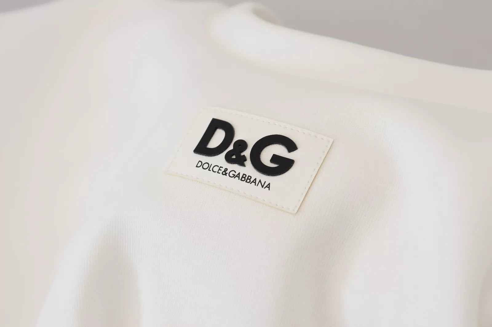 Dolce & Gabbana White Cotton Corset Stretch Top  T-shirt