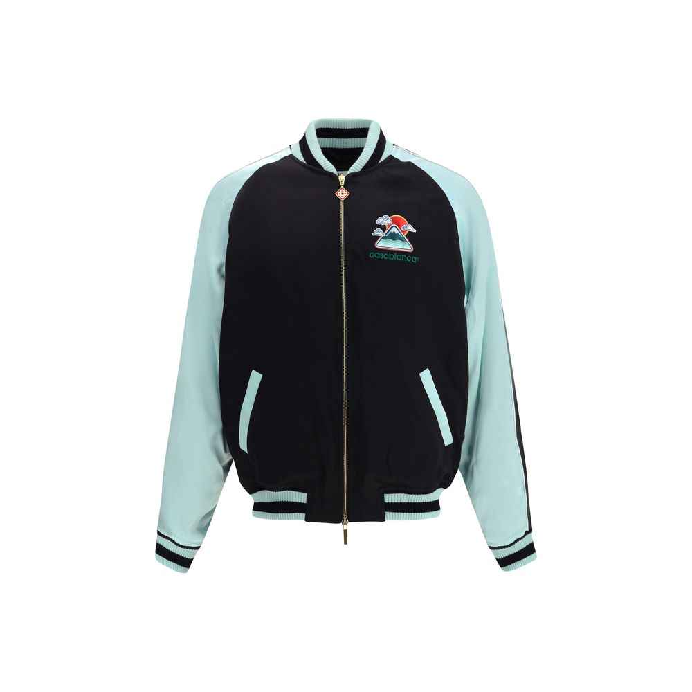 Casablanca Two-tone satin bomber Jacket