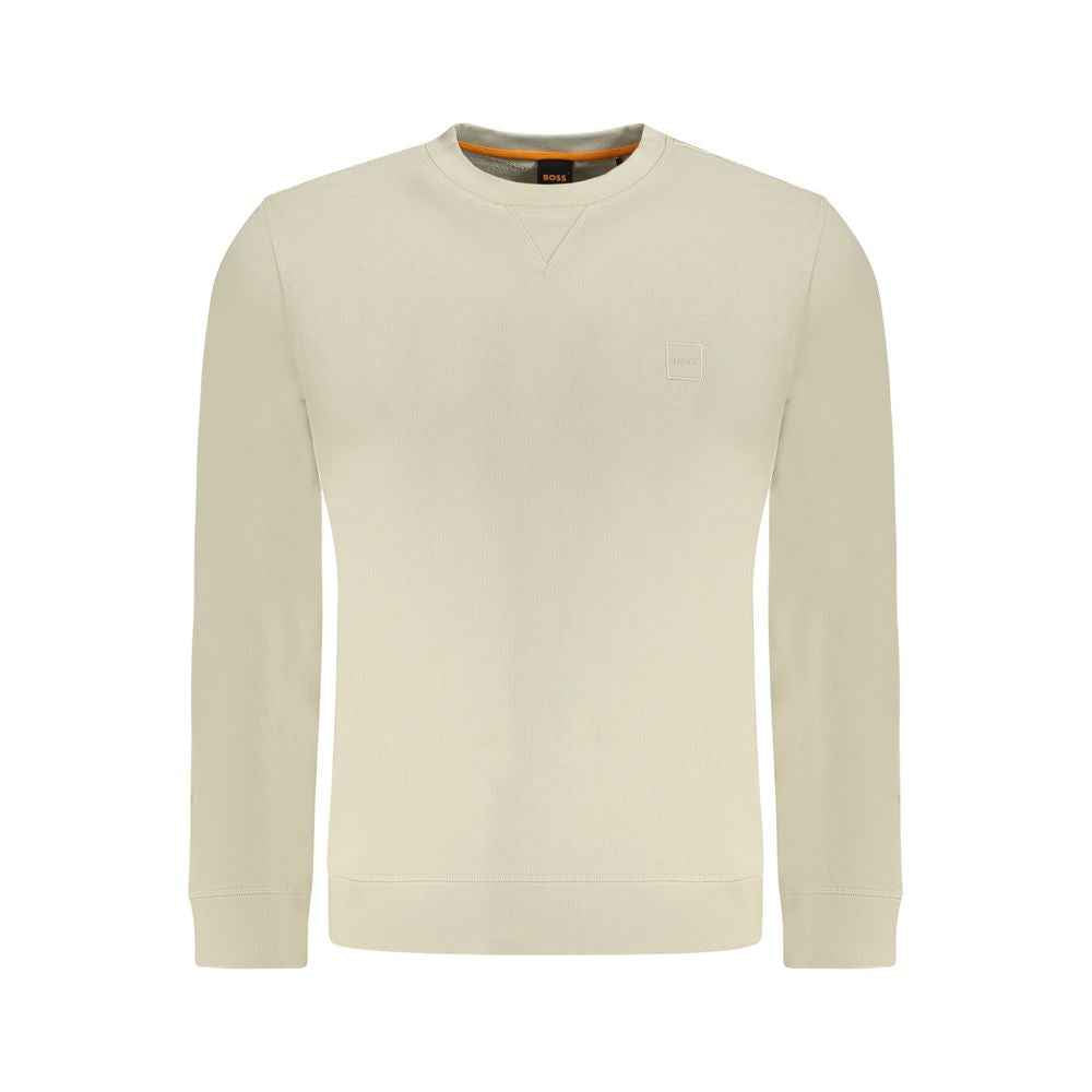 Hugo Boss Beige Cotton Men Sweater