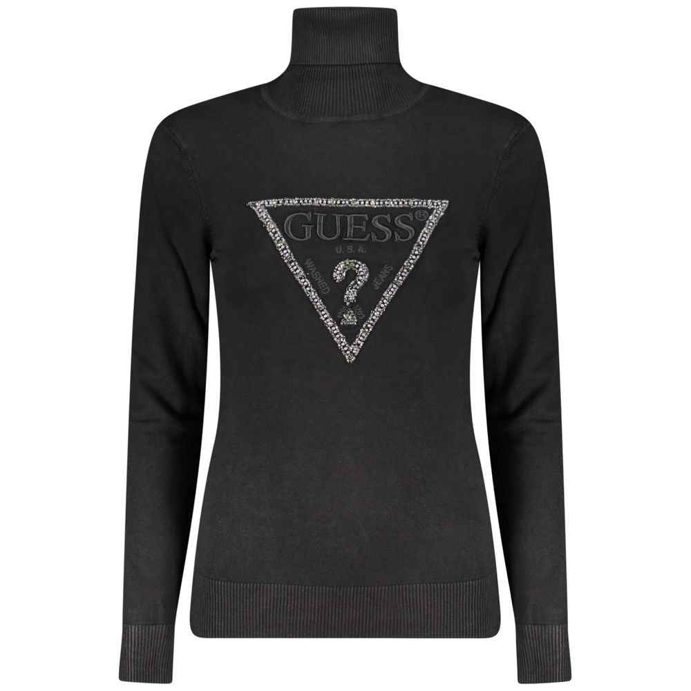 Guess Jeans Black Viscose Women Sweater