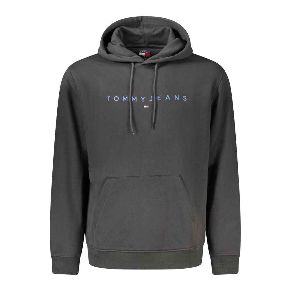 Tommy Hilfiger Black Cotton Men Hoodie