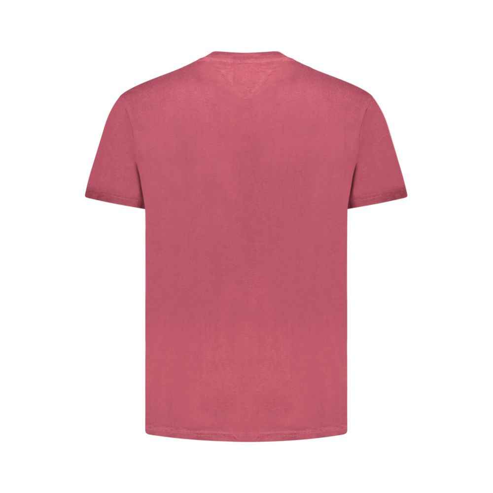 Tommy Hilfiger Red Cotton Men T-Shirt