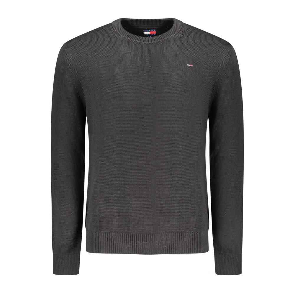 Tommy Hilfiger Black Cotton Men Sweater