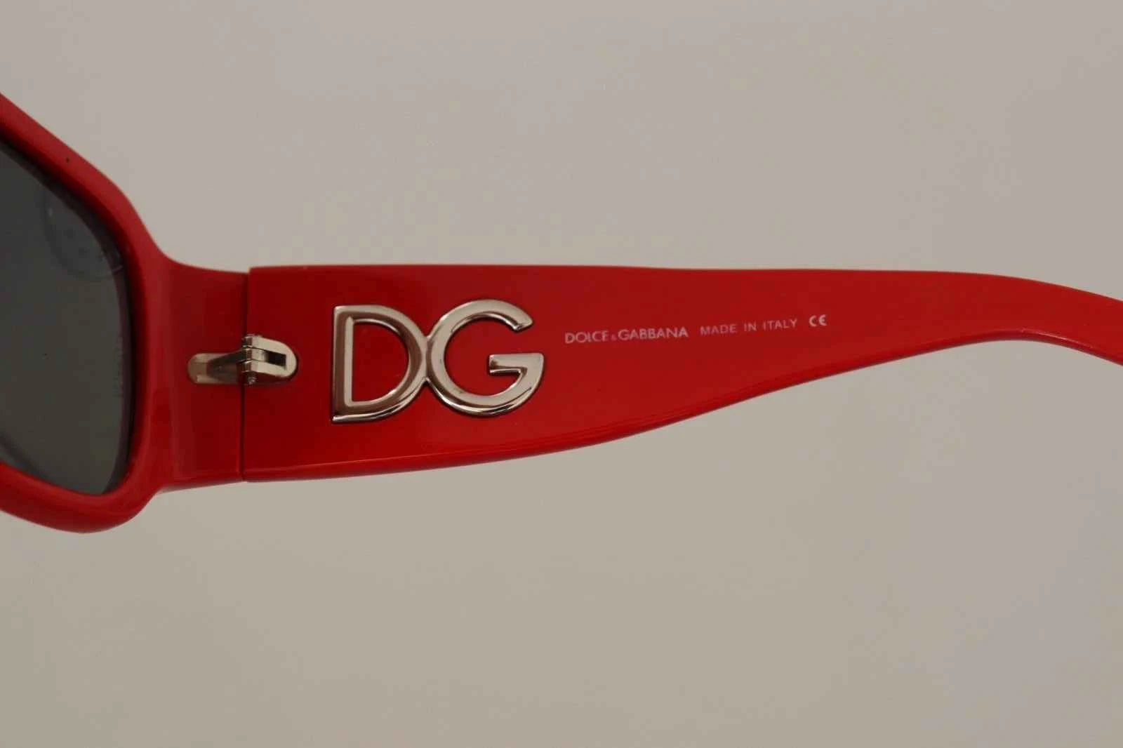 Dolce & Gabbana DG4027 Red Crystal Black Lens Shades Sunglasses