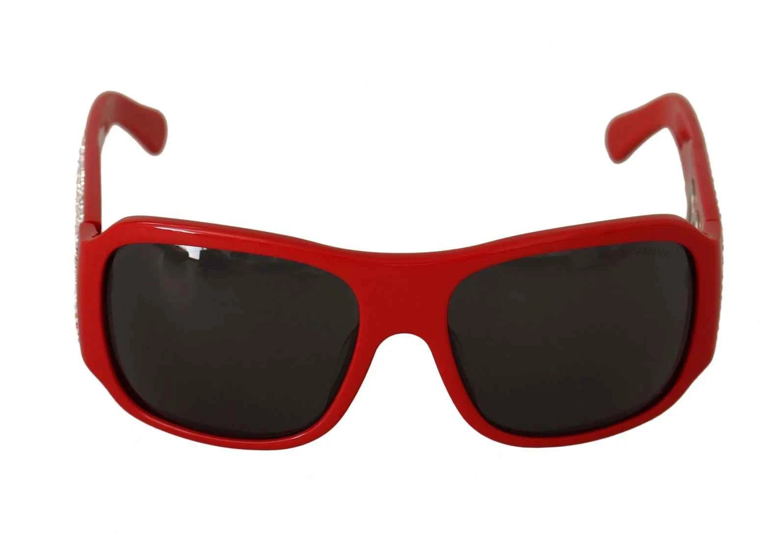 Dolce & Gabbana DG4027 Red Crystal Black Lens Shades Sunglasses