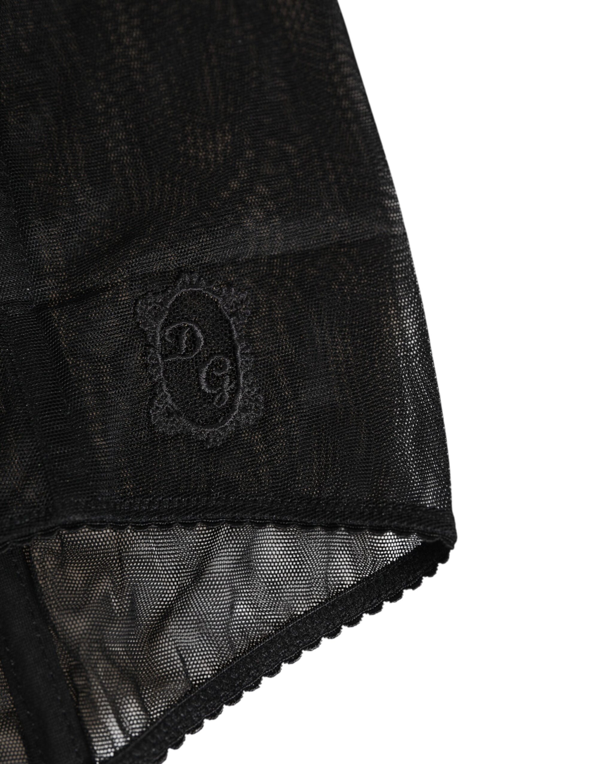 Dolce & Gabbana Black High Waist Mesh Sheer Shapewear Underwear