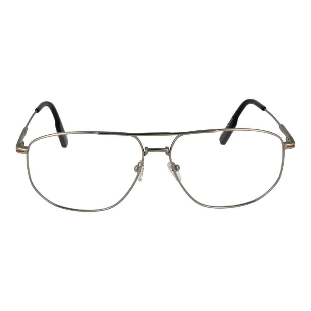 Ermenegildo Zegna Silver Men Optical Frames