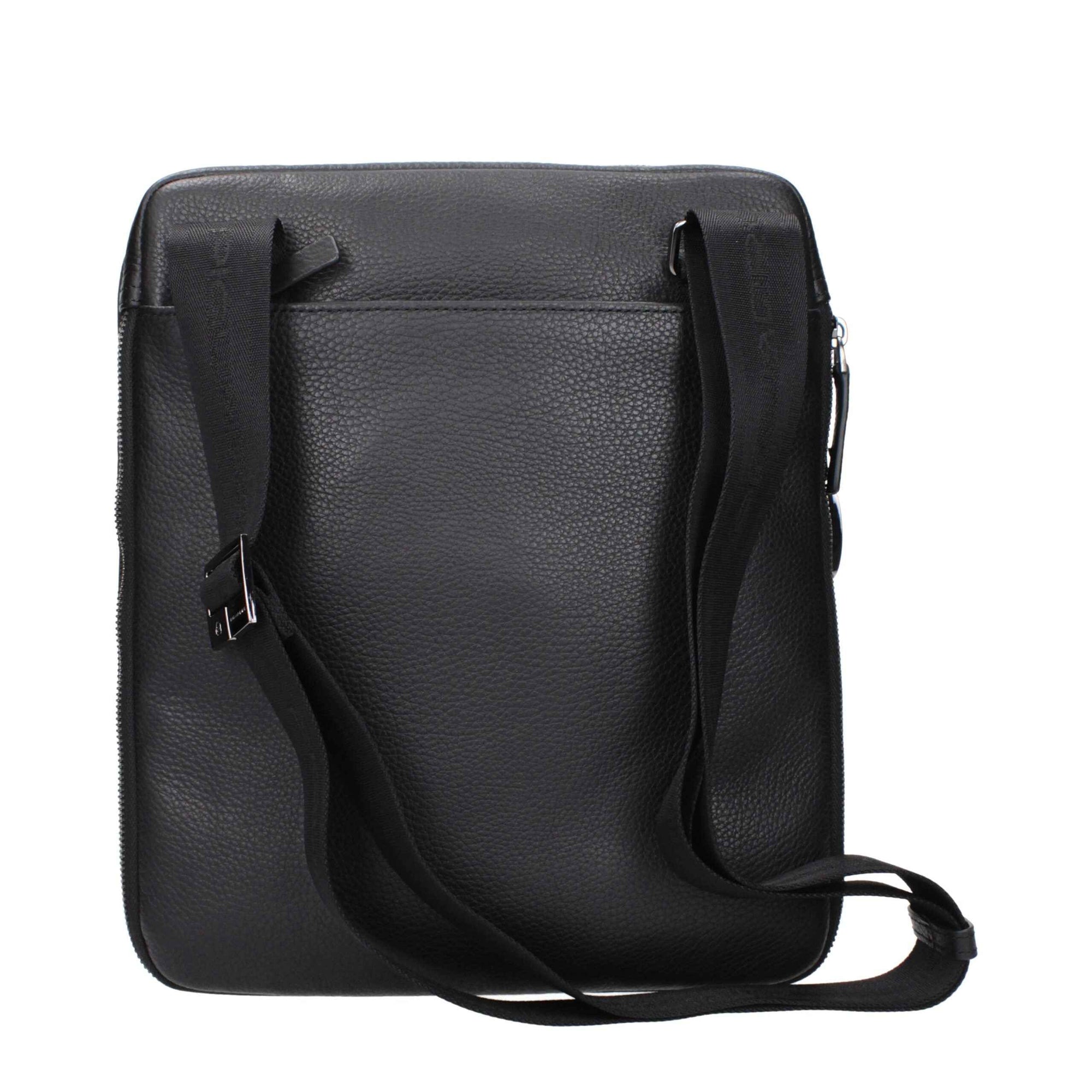 Piquadro Black Leather Crossbody Bag