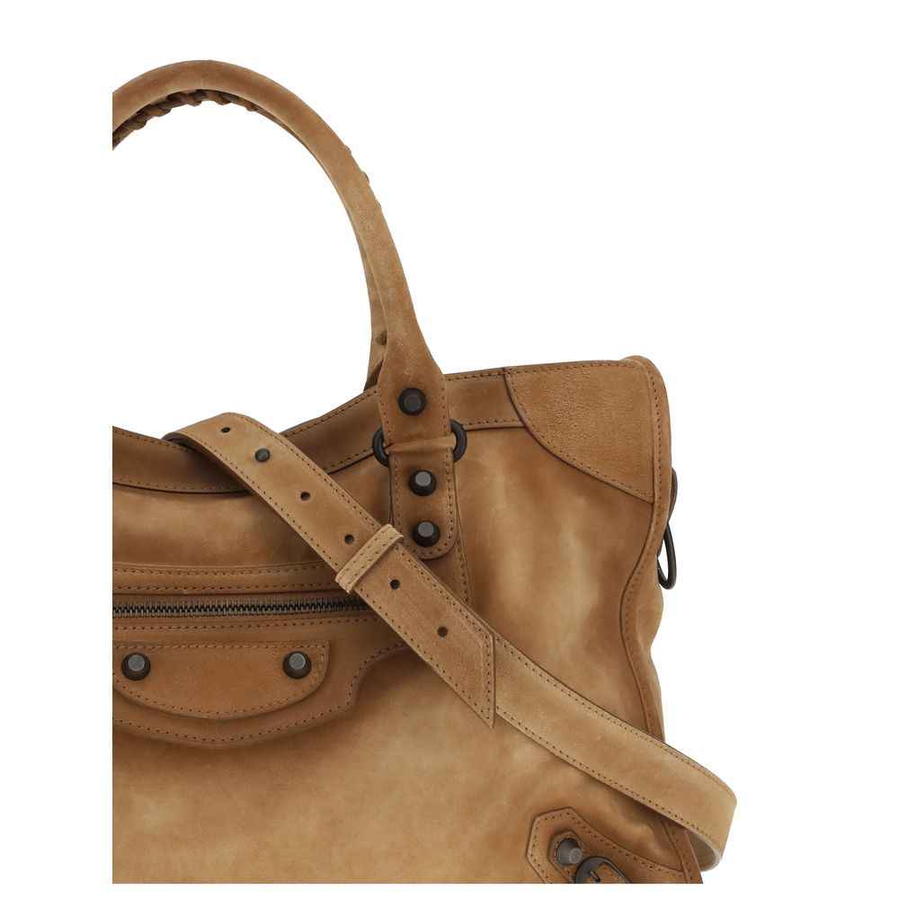 Balenciaga Beige Calf Leather Bos Taurus Handbag
