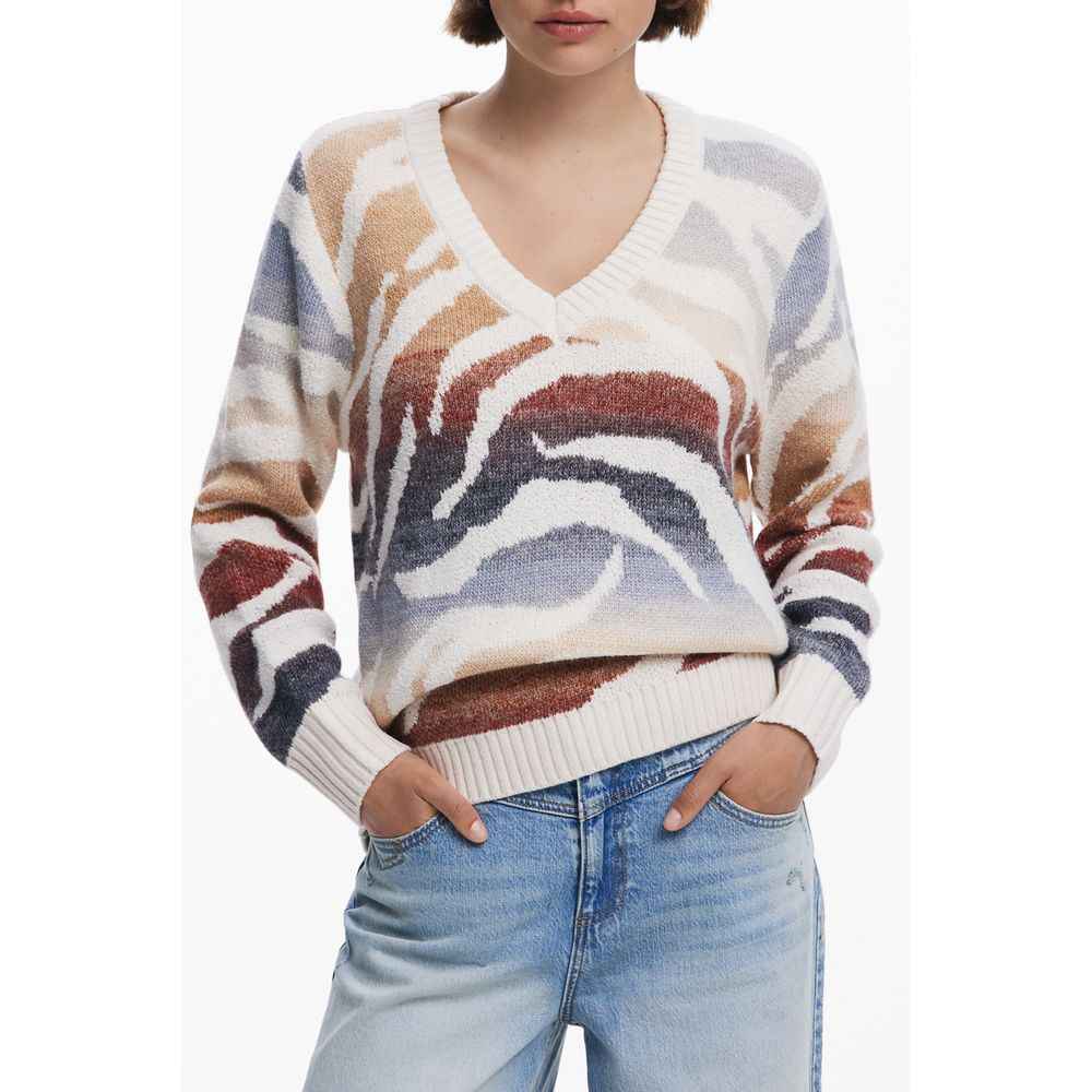 Desigual White Polyamide Women Sweater