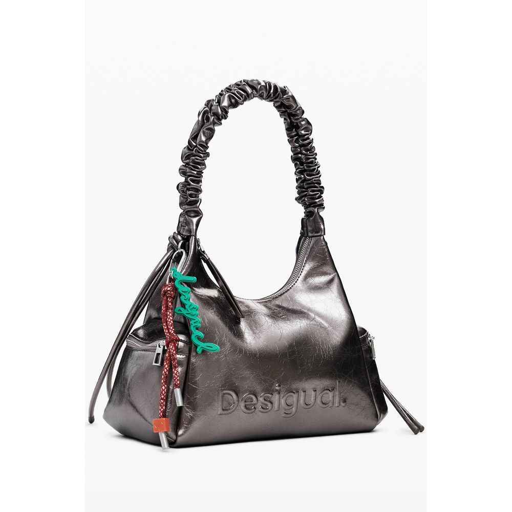 Desigual Bronze Polyethylene Women Handbag