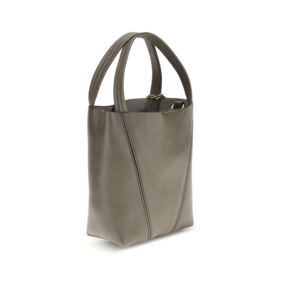 Chloé Gray Calf Leather Bos Taurus Shoulder Bag
