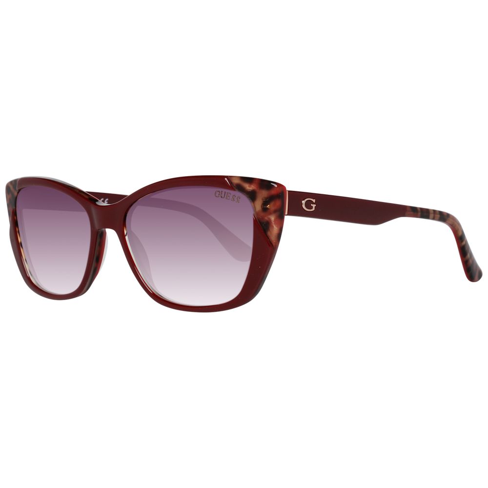 Guess Burgundy Plastic Sunglasses