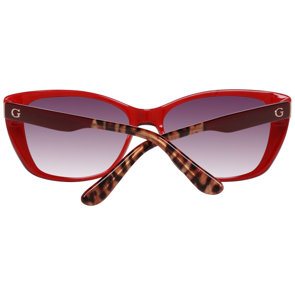 Guess Burgundy Plastic Sunglasses