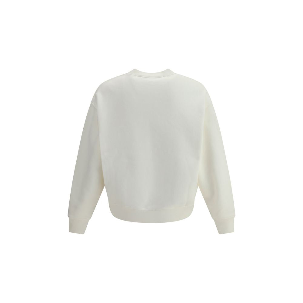 Palm Angels Cream Cotton Sweatshirt