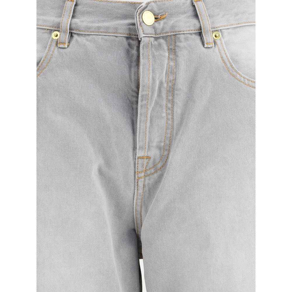 Darkpark Gray Cotton Relaxed Fit Jeans