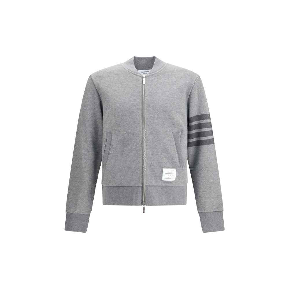 Thom Browne Gray Cotton Sweatshirt