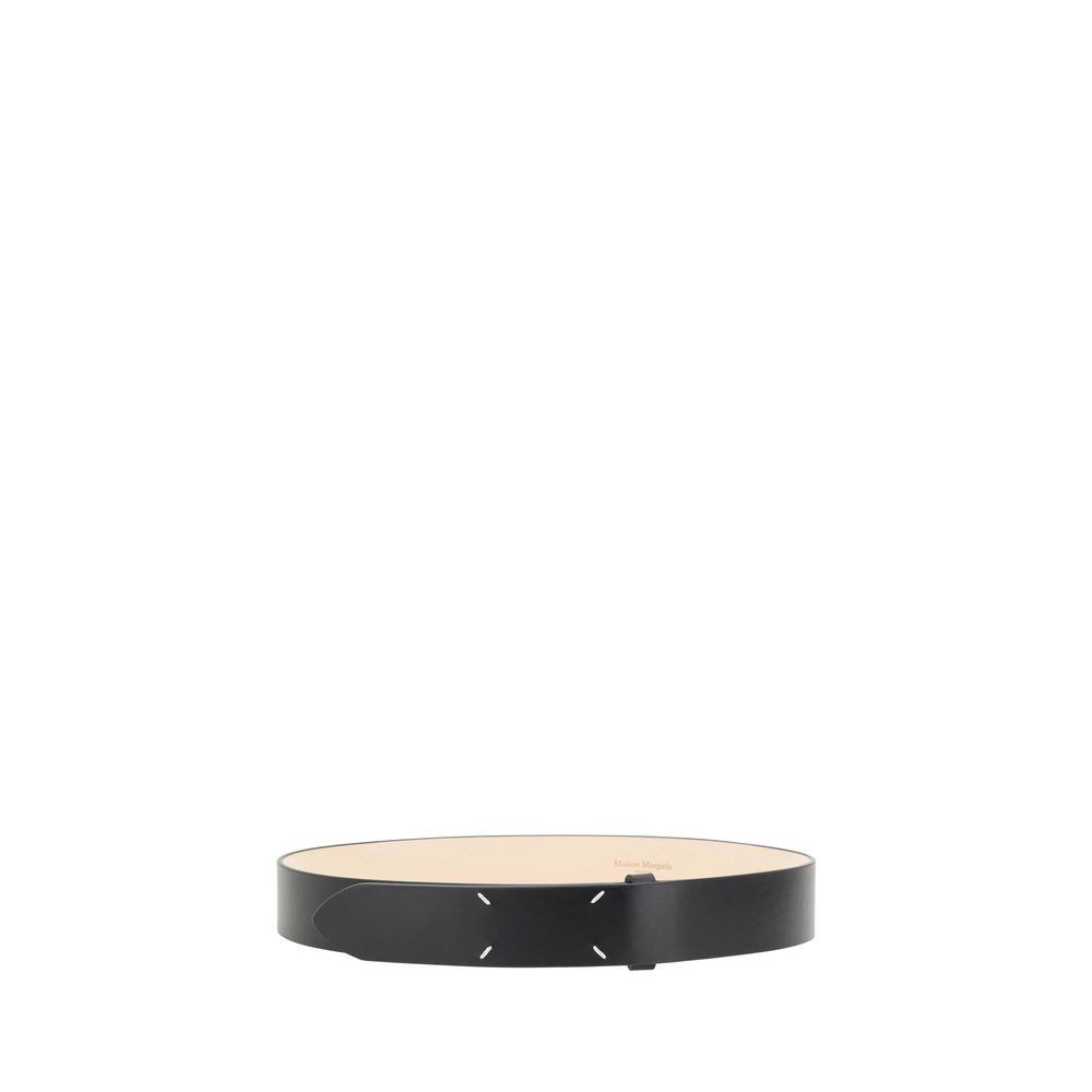 Margiela Black Calf Leather Bos Taurus Regular Belt