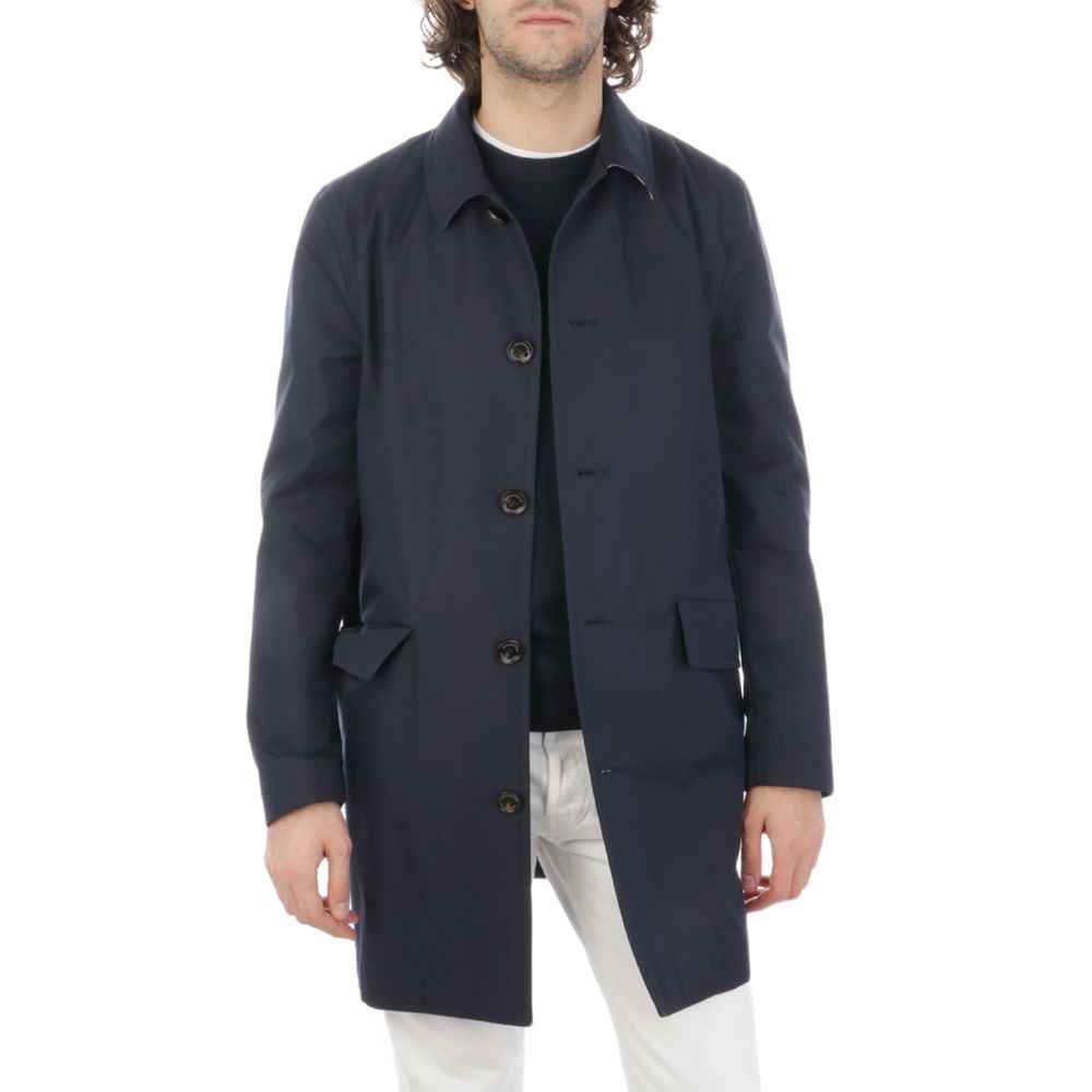 Aquascutum Blue Cotton Jacket