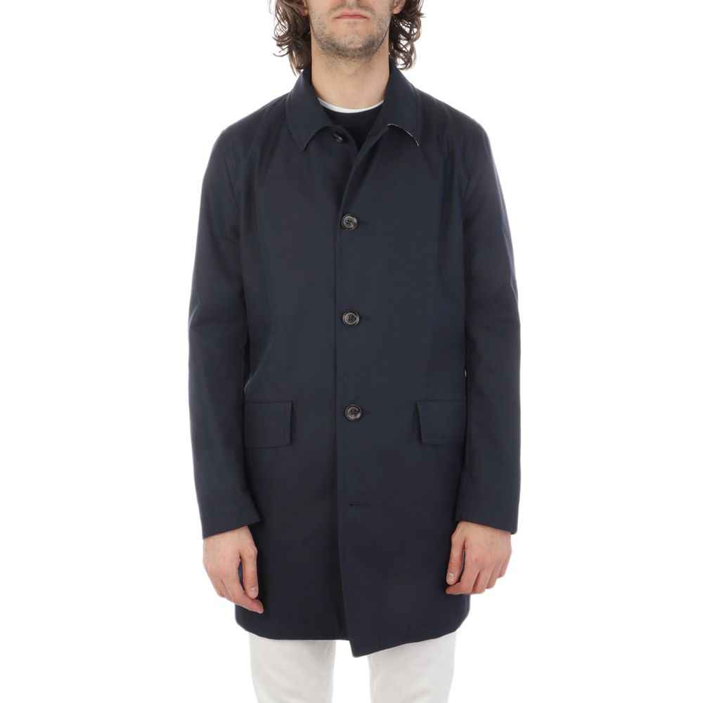 Aquascutum Blue Cotton Jacket