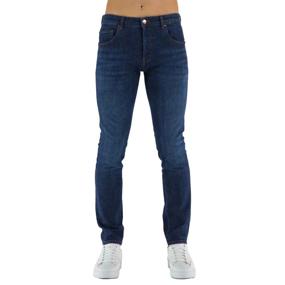 Don The Fuller Blue Cotton Jeans & Pant