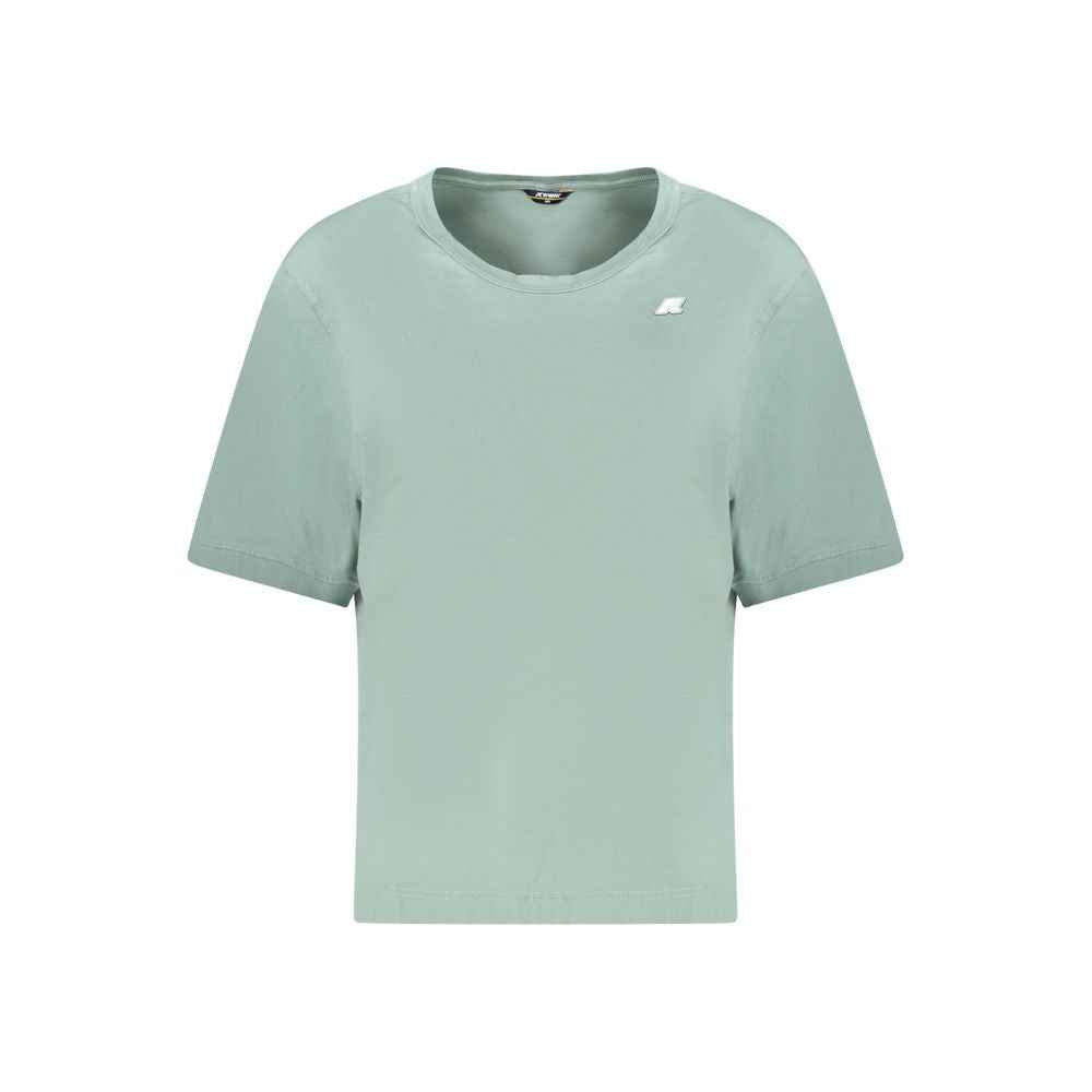 K-WAY Green Cotton Women T-Shirt