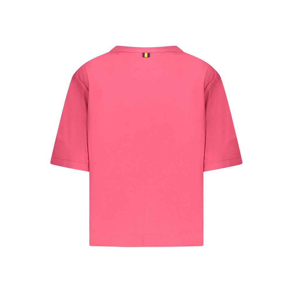 K-WAY Pink Cotton Women Top