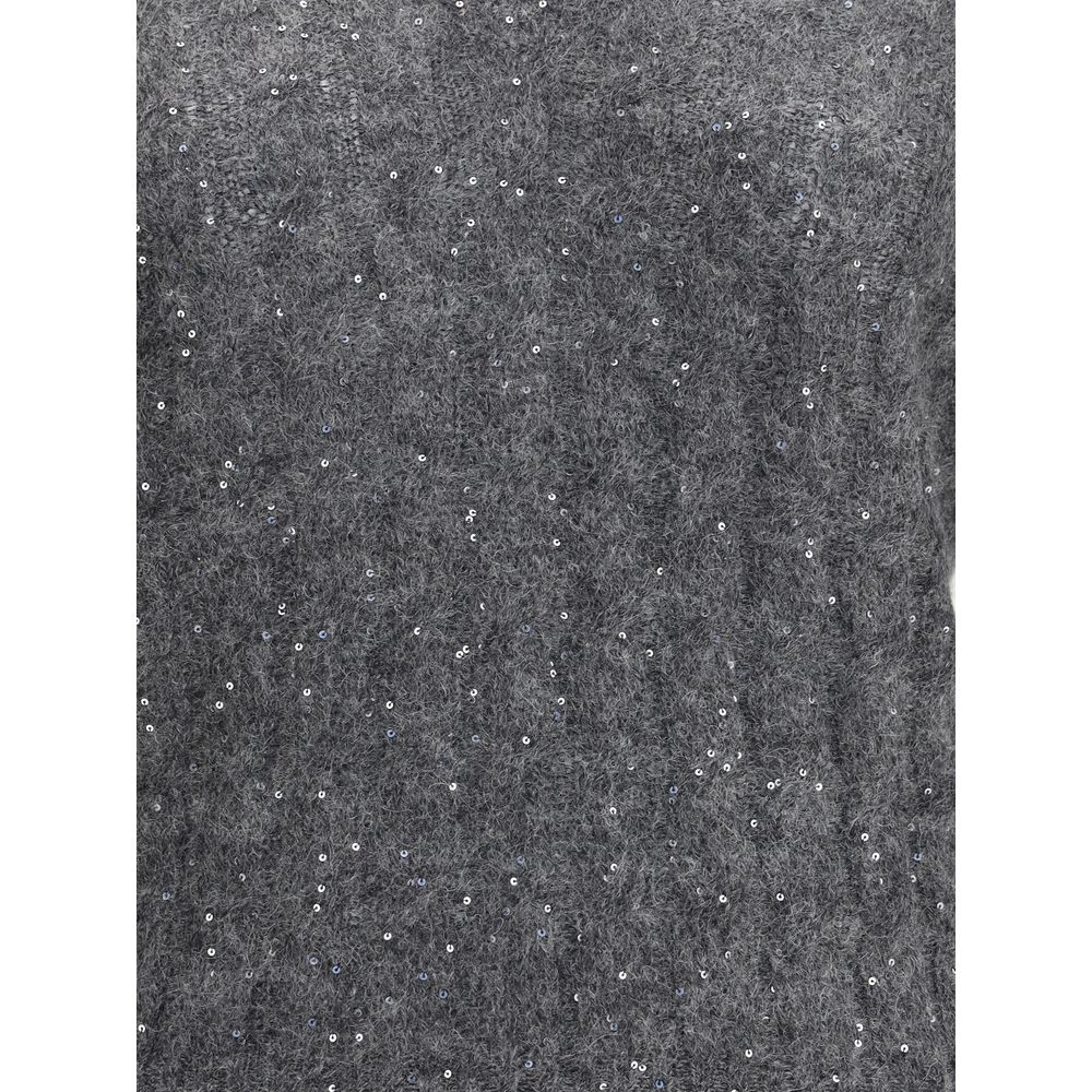 Brunello Cucinelli Gray Mohair Sweatshirt