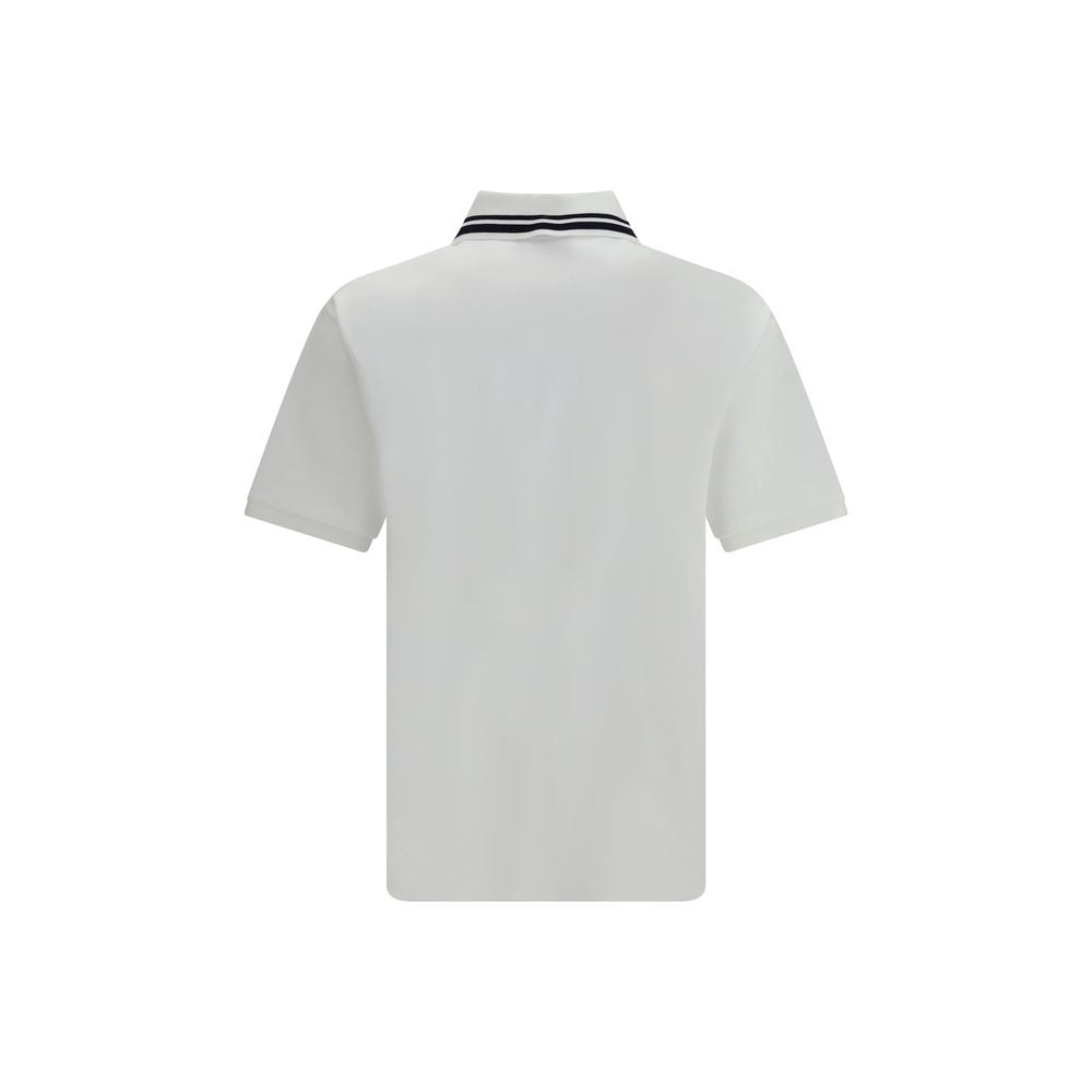 Gucci White Cotton Polo Shirt
