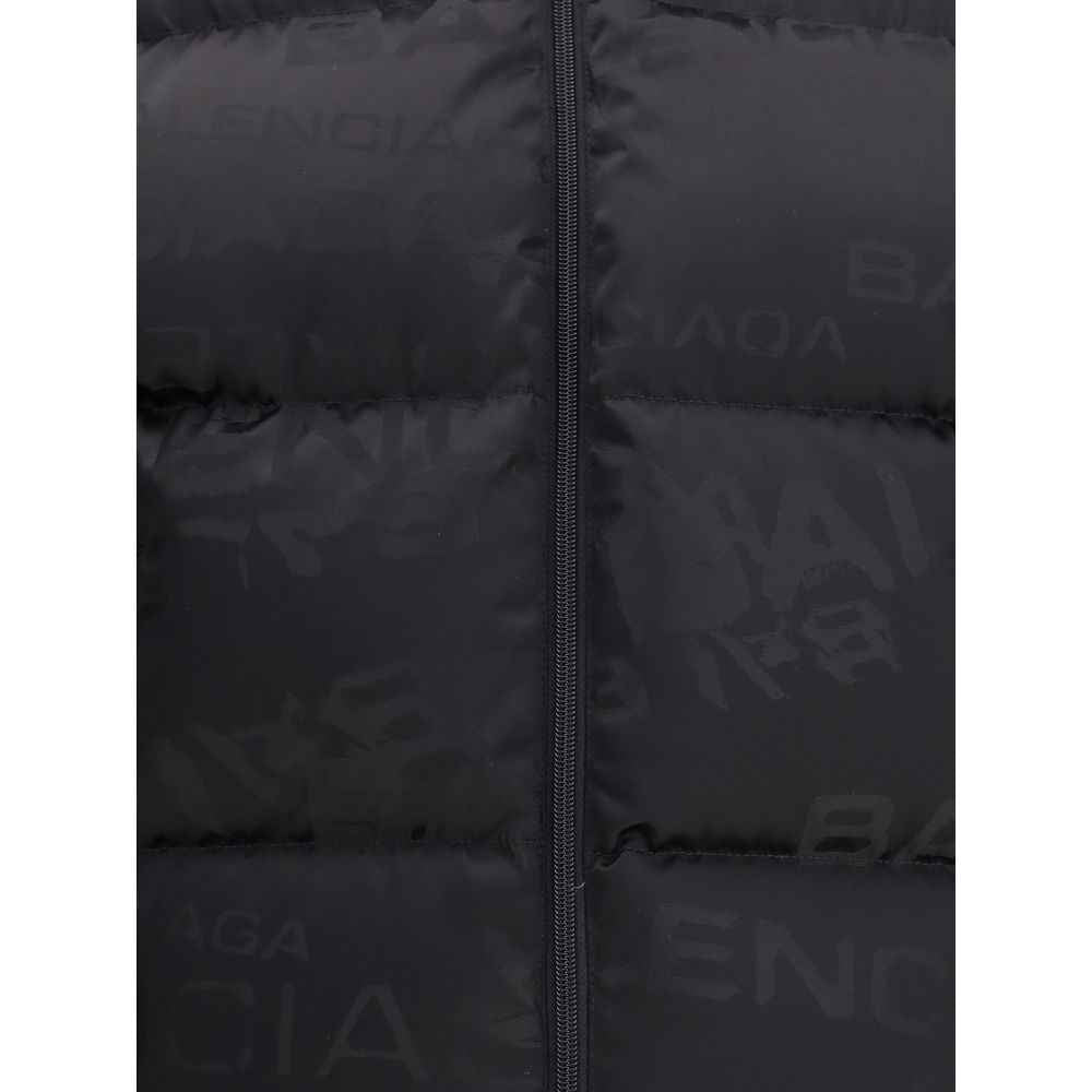 Balenciaga Cropped Puffer Jacket with logo motif